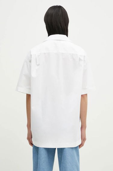 Košeľa JW Anderson JW Anderson Relaxed Short Sleeve Shirt with Sunflower Print Biela | SH0335.PG1667.001, 2
