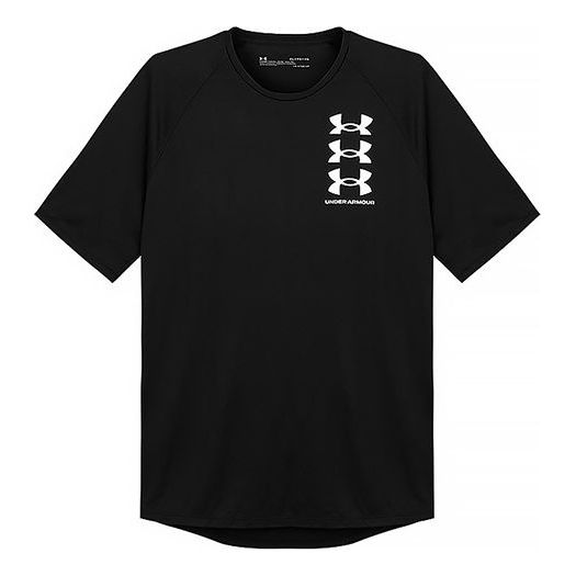 Tričko Under Armour Tech 2.0 Triple Logo Graphic T-Shirt Čierna | 1361504-001
