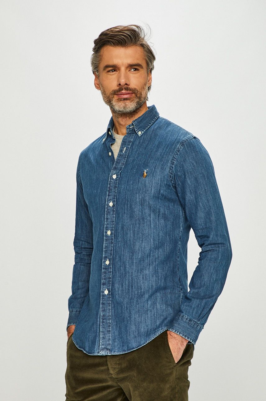 Košeľa Polo by Ralph Lauren Denim Shirt Modrá | 710548539001, 0
