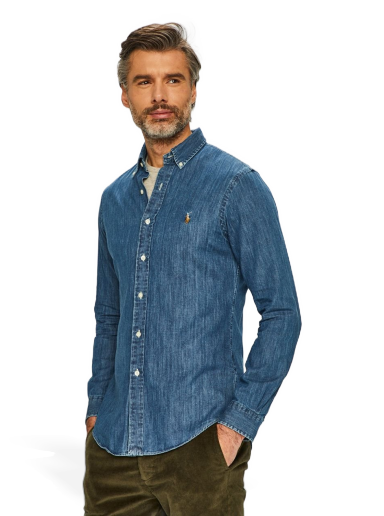 Košeľa Polo by Ralph Lauren Denim Shirt Modrá | 710548539001