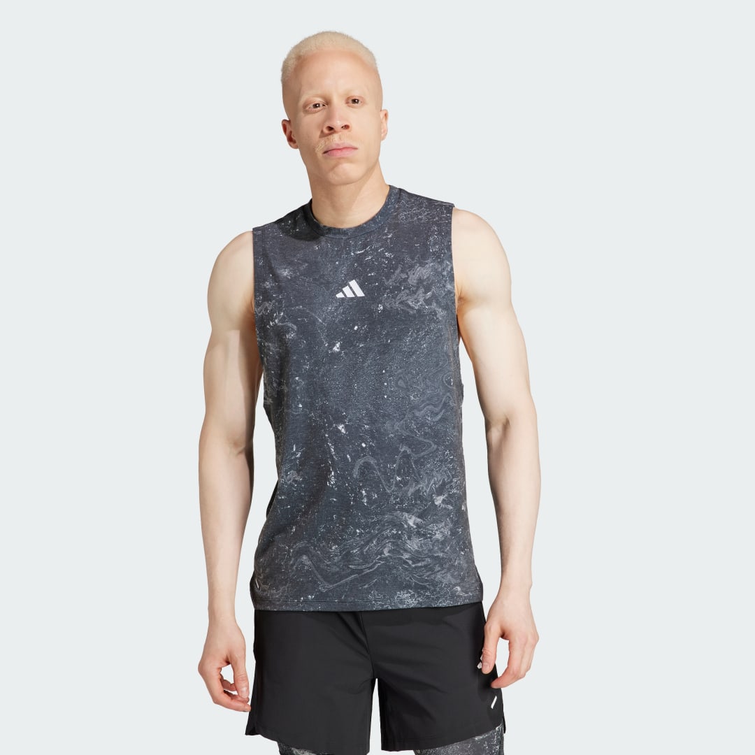 Tielko adidas Performance Power Workout Top Šedá | IK9684, 1