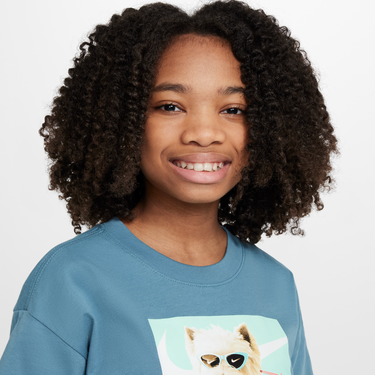 Tričko Nike Nike Sportswear Sip The Tea Graphic T-Shirt Modrá | HQ2337-006, 1