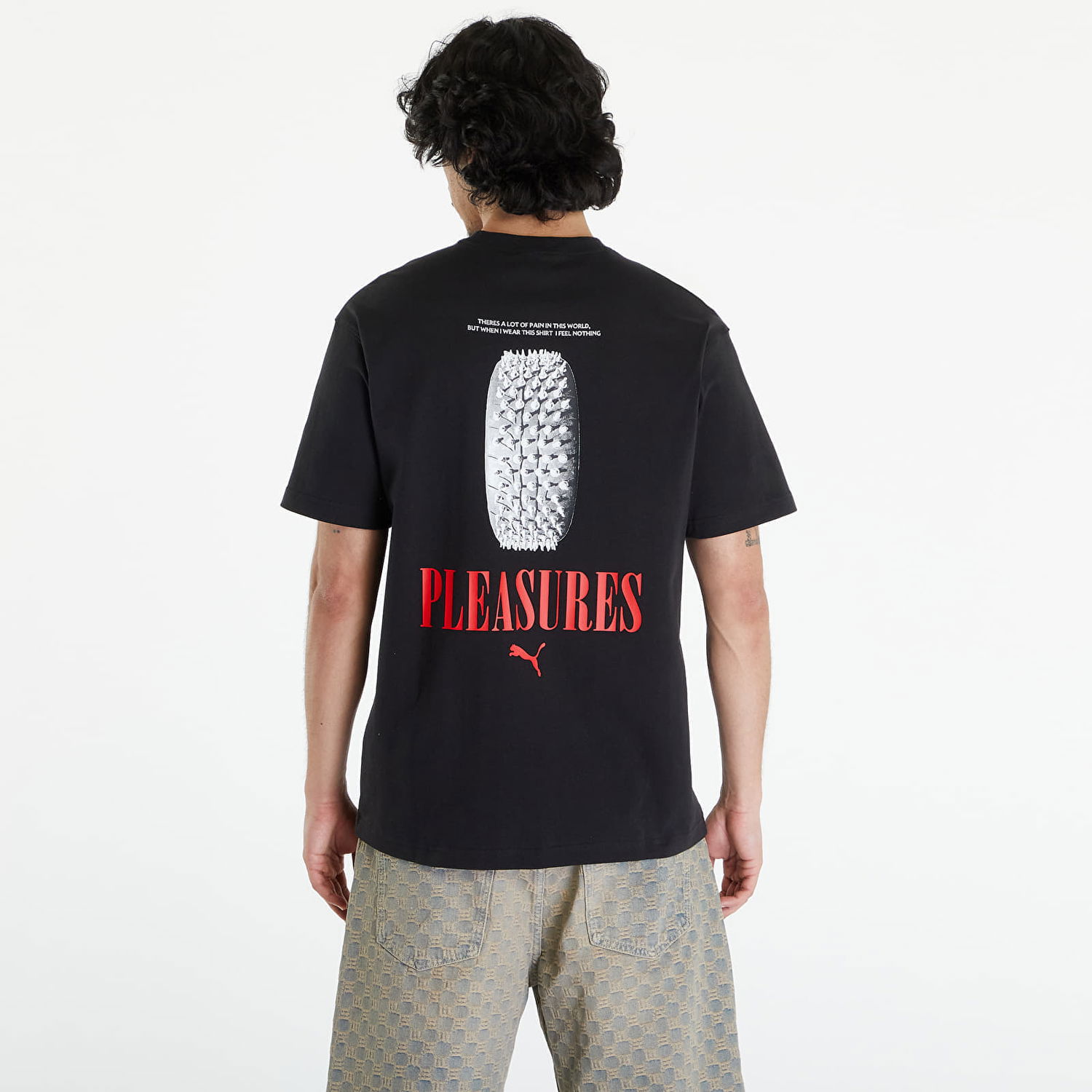 Tričko Puma x PLEASURES Graphic Tee Čierna | 624096-01, 1