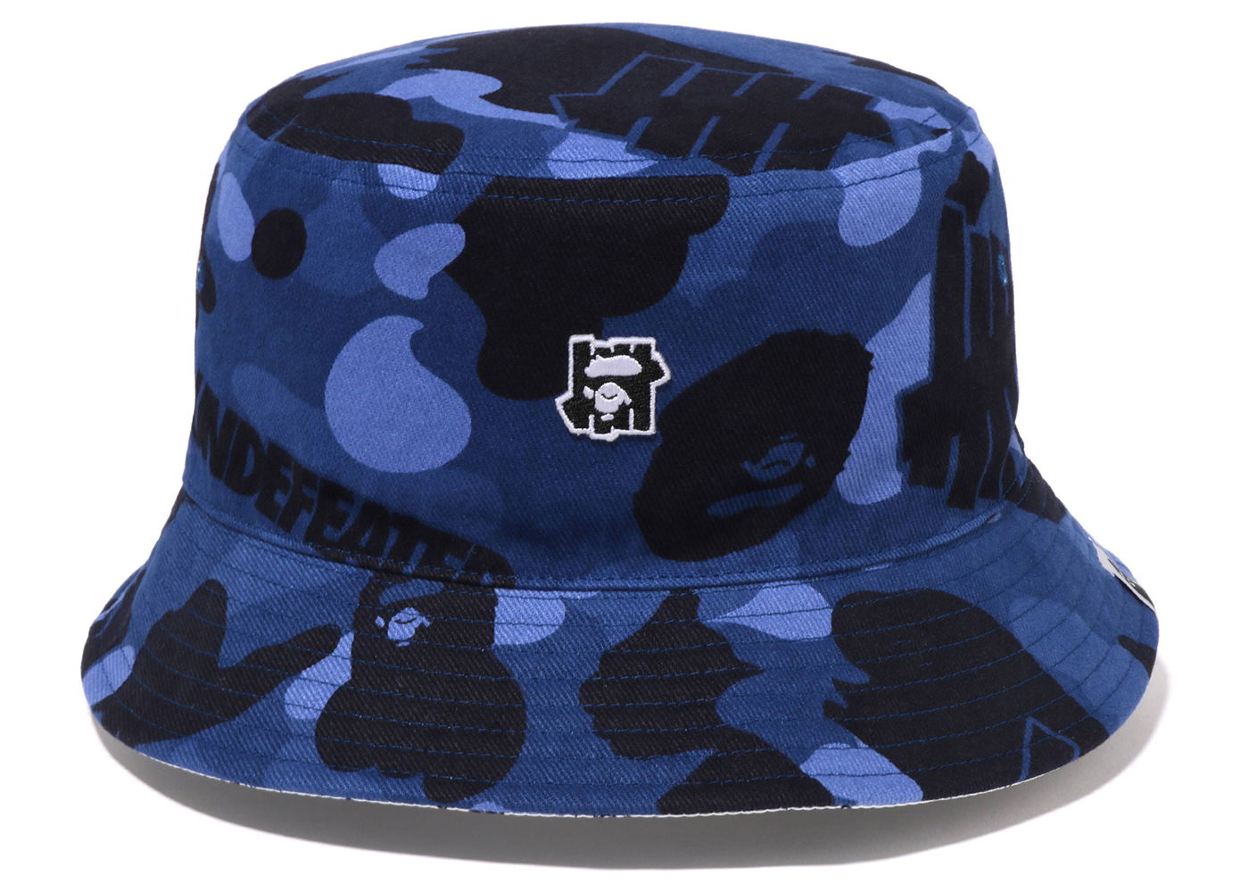 Klobúk BAPE Undefeated x Color Camo Flannel Bucket Hat Navy | 1I73-181-902, 0