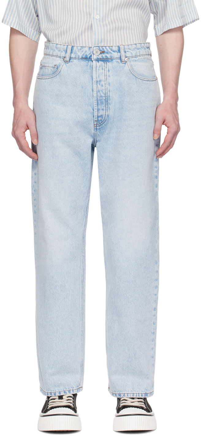 Džínsy AMI Loose-Fit Jeans Modrá | UTR440.DE0027, 0