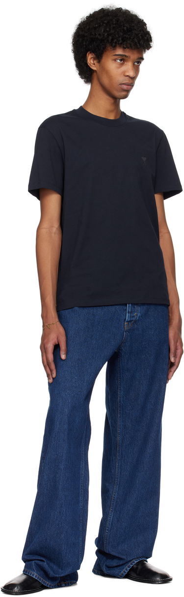 Tričko AMI AMI Paris Ami de Coeur Cotton T-Shirt Navy | BFUTS003.724, 3