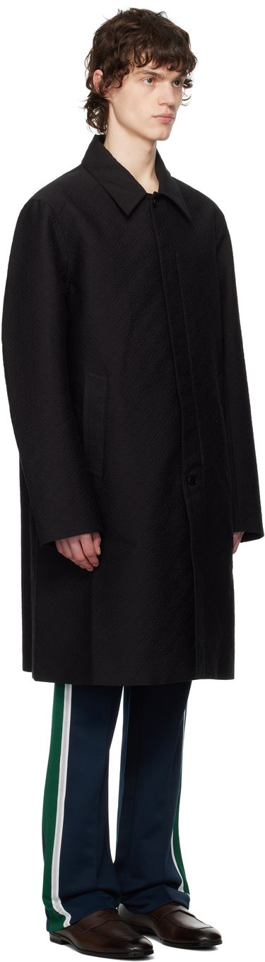 Pláštenka Casablanca Casablanca Jacquard Car Coat Čierna | MPS25-OT-163-01, 1