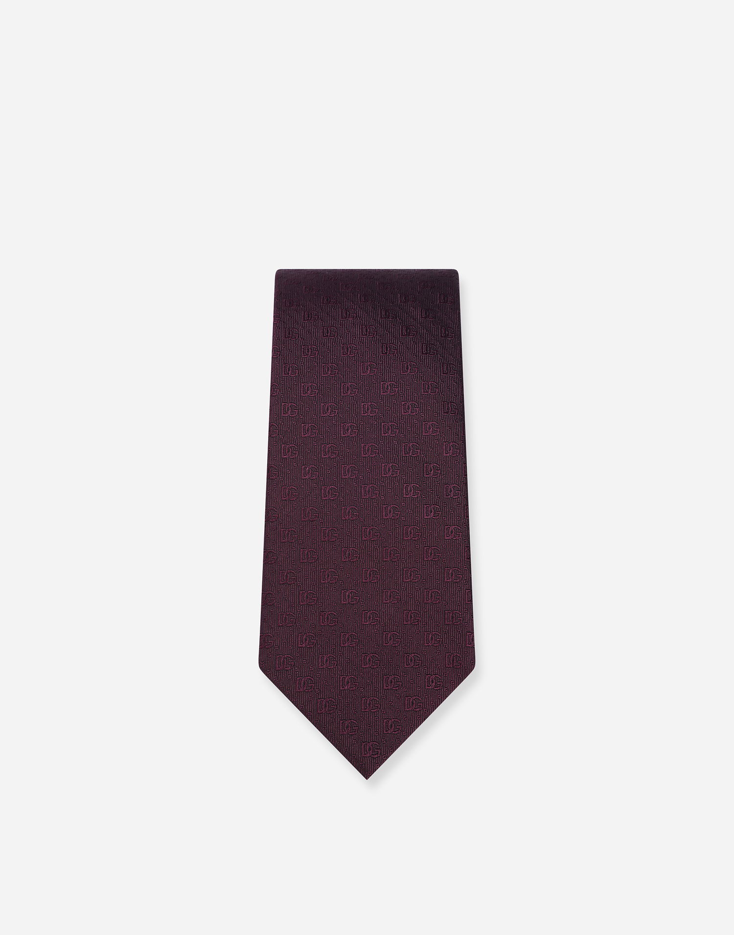 Šál Dolce & Gabbana Dolce & Gabbana 8cm Silk Jacquard Blade Tie With DG Logo Vínová | GT147EG0JQZF0517, 1