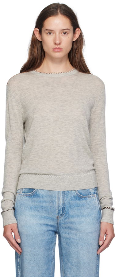 Sveter rag & bone rag & bone Indie Crewneck Sweater Šedá | WAS24F045BG45, 0