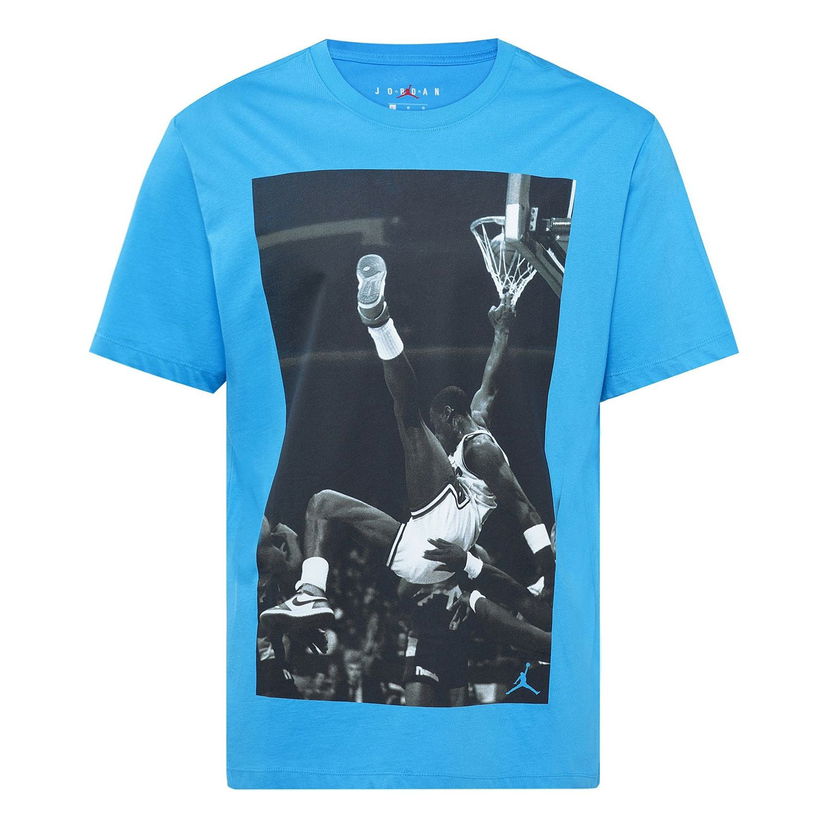 Tričko Jordan Jordan Hangtime Photo T-Shirt Modrá | AQ3709-433