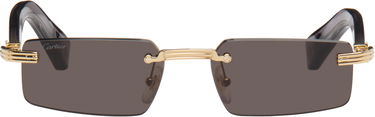Slnečné okuliare Cartier Rimless Rectangular Sunglasses Hnedá | CT0537S-001, 0