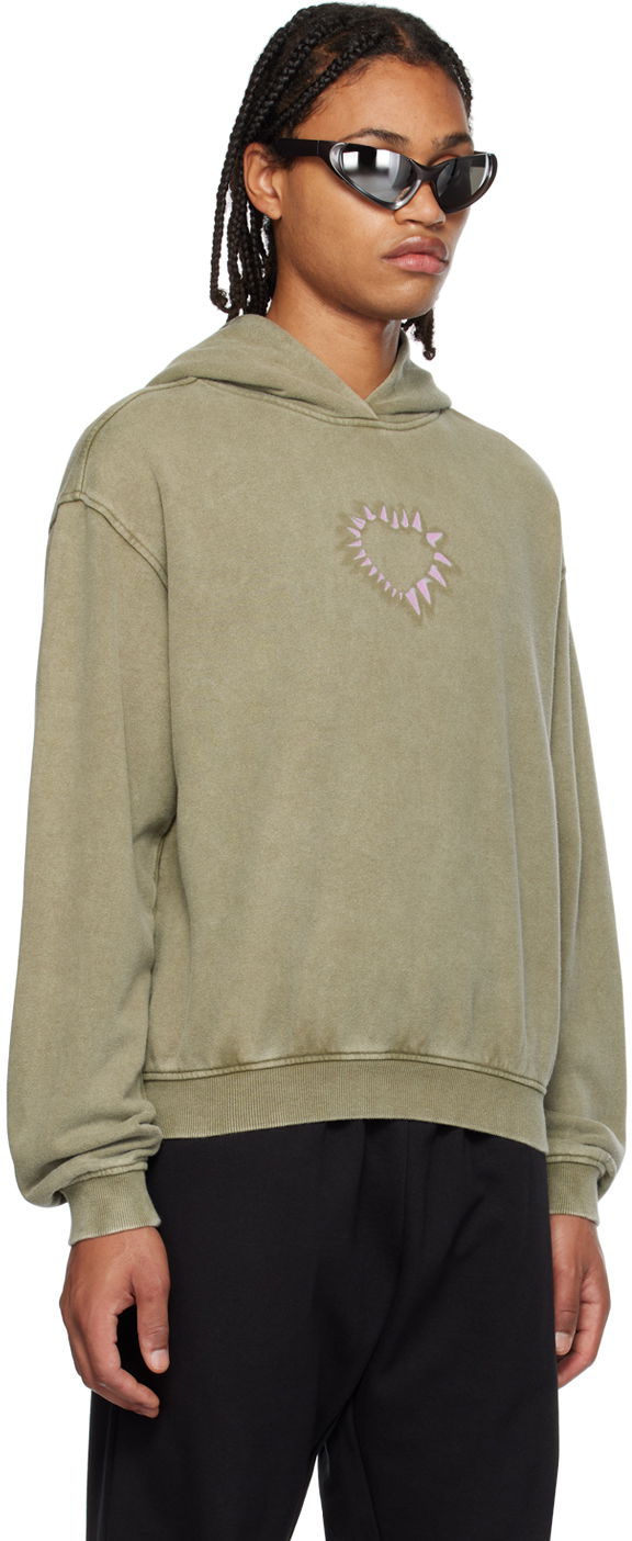 Mikina We11done Printed Hoodie Zelené | WD-TH3-23-806-U-KK, 1