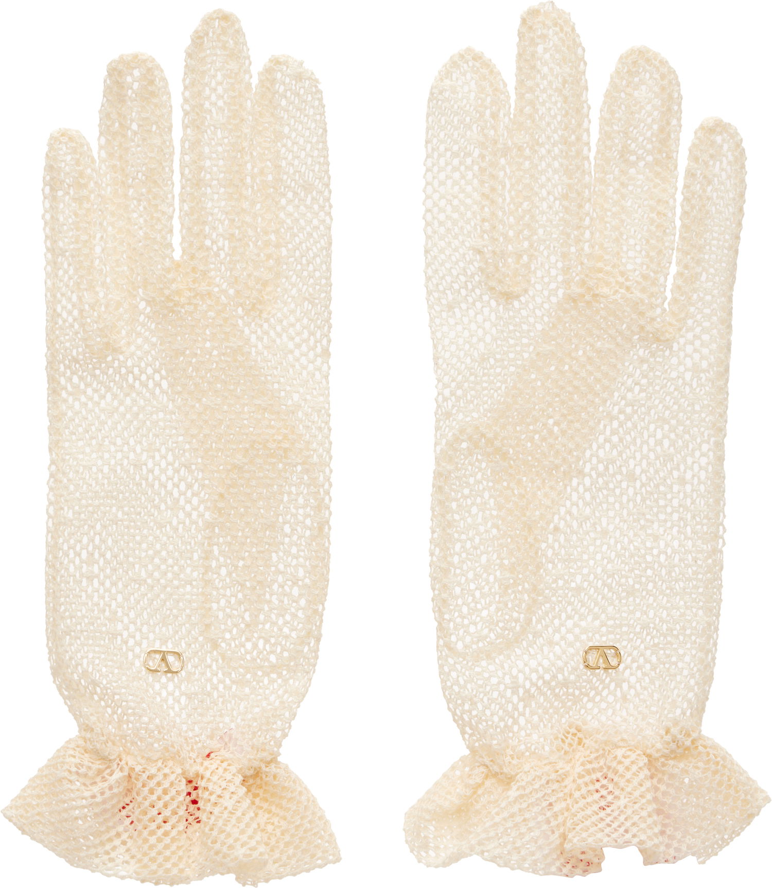 Rukavice Valentino VLogo Signature Knit Gloves Biela | 6W2GD00FSMV, 0