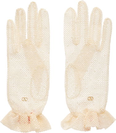 Rukavice Valentino VLogo Signature Knit Gloves Biela | 6W2GD00FSMV, 0