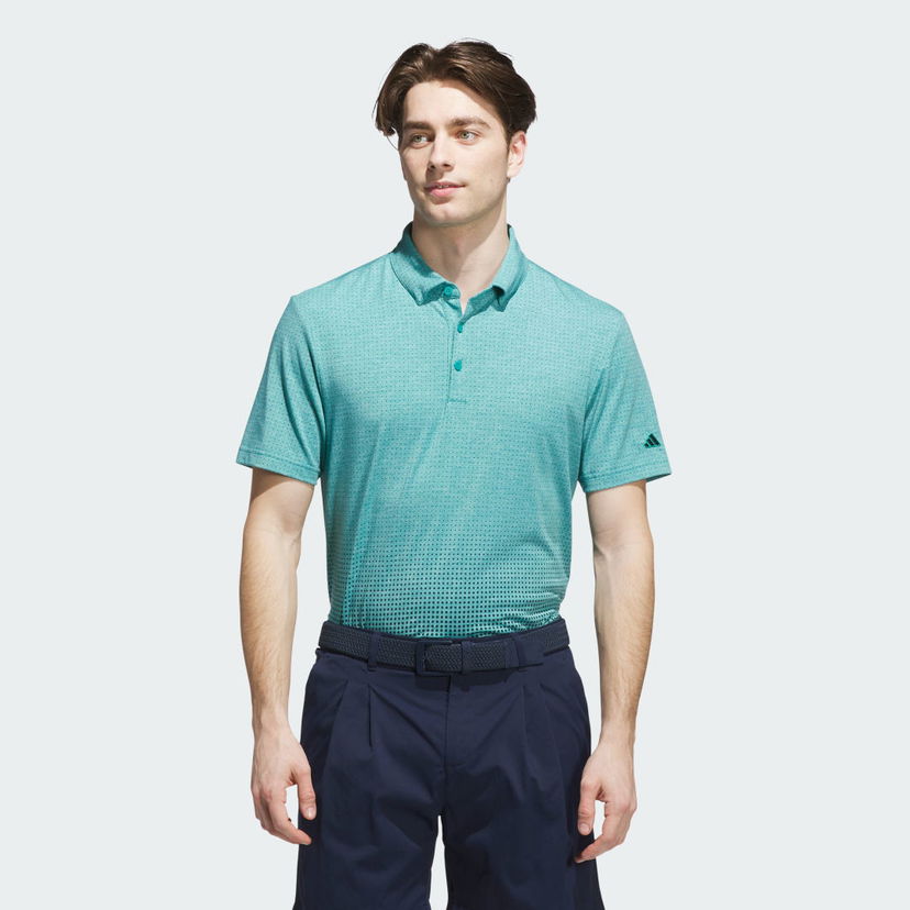 Polo tričko adidas Performance Polo Shirt Go-to Rise Print Tyrkysová | JL7901