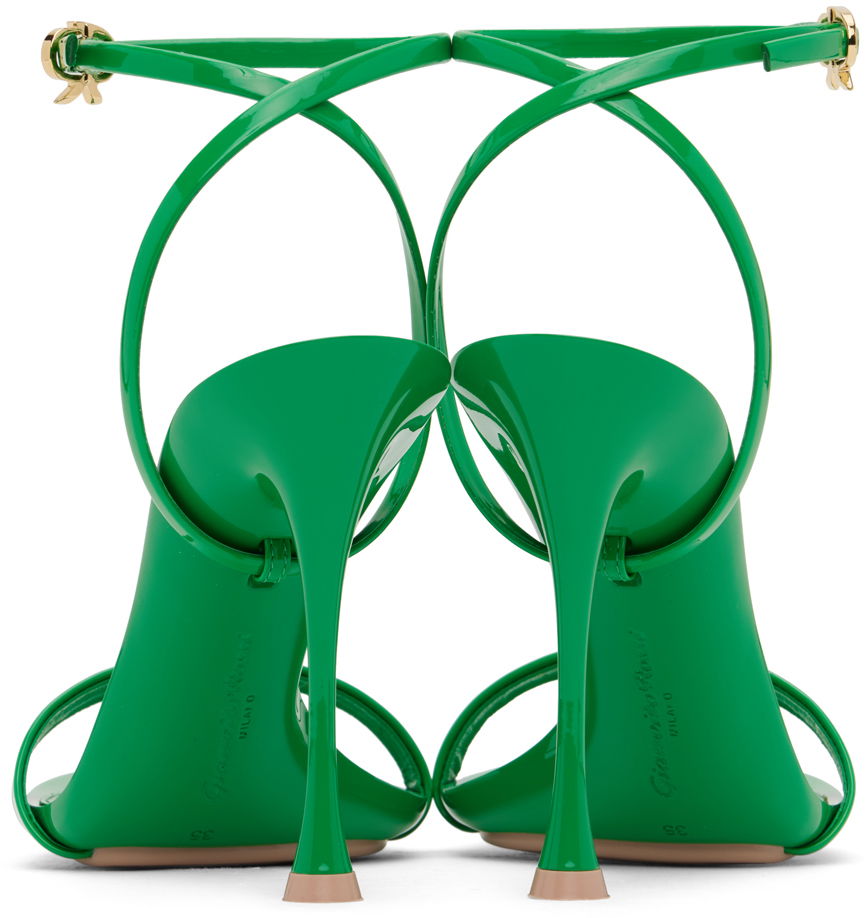 Tenisky a topánky Gianvito Rossi Ribbon Heeled Sandals Zelené | G32174.95LAC.VER, 1