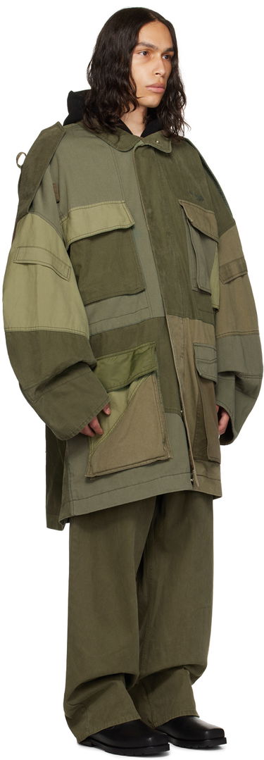 Parka We11done Paneled Jacket Zelené | WD-JP3-23-149-U-KK, 1
