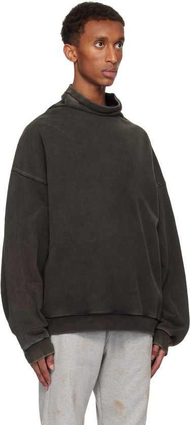 Sveter We11done Standard Logo Turtleneck Sweatshirt Zelené | WD-TS3-24-731-U-BK, 1