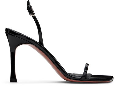 Starostlivosť o obuv Amina Muaddi Amina Muaddi Maya Slingback Heeled Sandals Čierna | MAYA SLINGBACK PATENT, 0