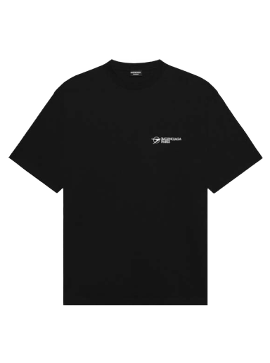 Tričko Balenciaga Corporate Logo T-shirt Čierna | 612966TKV861070