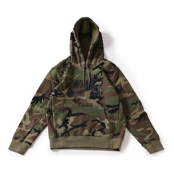 Mikina Nike SB SB Icon Camouflage Hoodie Zelené | AT9756-222