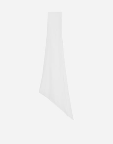 Šál Dolce & Gabbana Silk Georgette Scarf Biela | GQ367EFU1ARW0800, 0