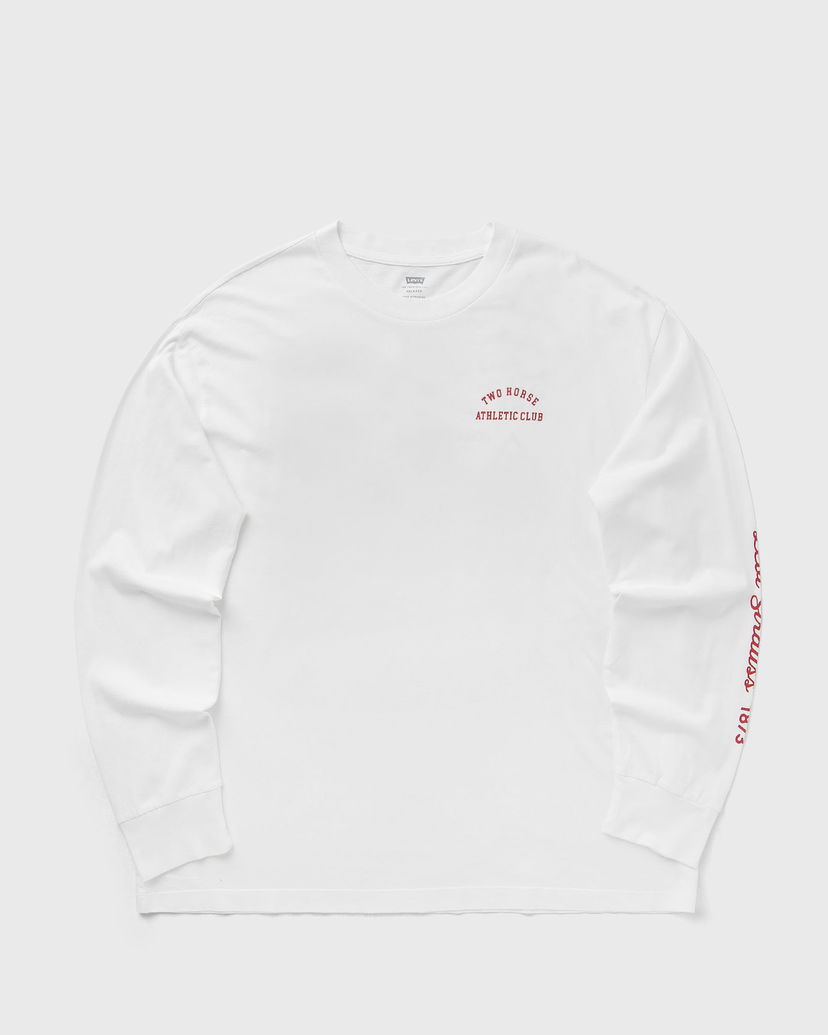 Tričko Levi's Long-Sleeve Two Horse Athletic Club Graphic T-Shirt Biela | A6145-0086