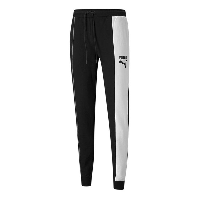 Tepláky Puma Contrast Drawstring Casual Pants Čierna | 531311-01