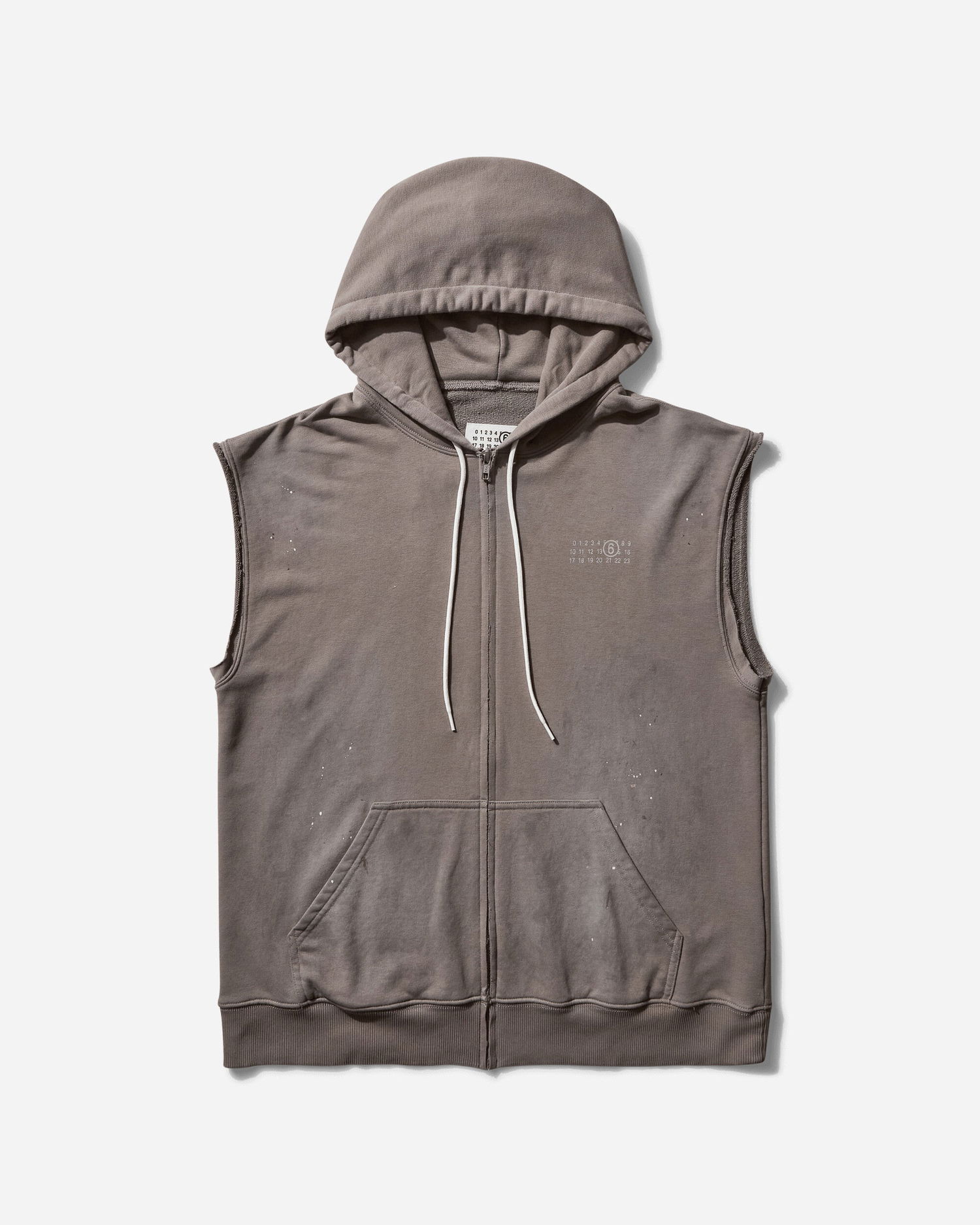 Mikina Maison Margiela Sleeveless Zip-Up Hoodie Šedá | SH2HG0005 803, 1