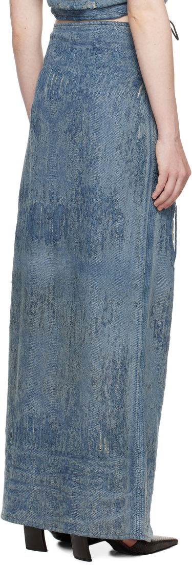 Sukňa Diesel Diesel De-Megan-Fsg Distressed Denim Maxi Skirt Modrá | A18934 068RQ, 2
