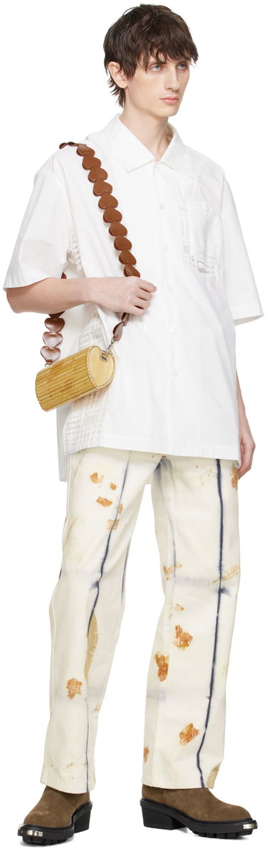 Košeľa Feng Chen Wang Feng Chen Wang Paneled Shirt Biela | FUS17SR04W, 3