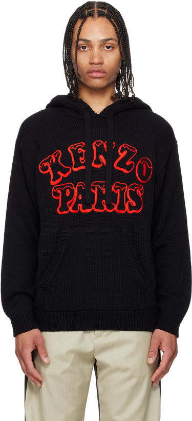 Mikina KENZO Kenzo Paris VERDY Edition Knitted Hoodie Čierna | FF58PU7103CJ, 0