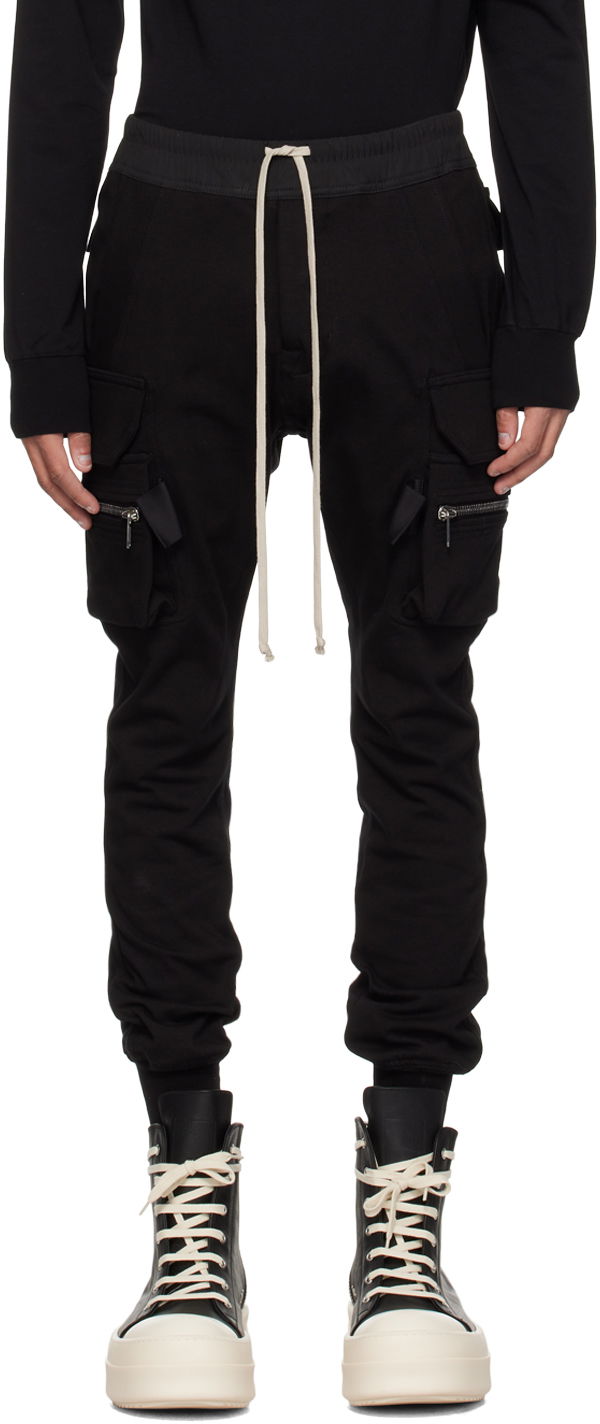 Cargo nohavice Rick Owens Mastodon Cargo Pants Čierna | RU01D3396 BA