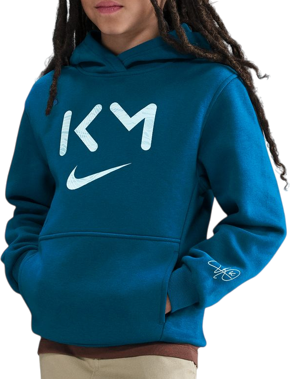 Mikina Nike Kylian Mbappe Club Hoody Kids Tyrkysová | ii1502-301
