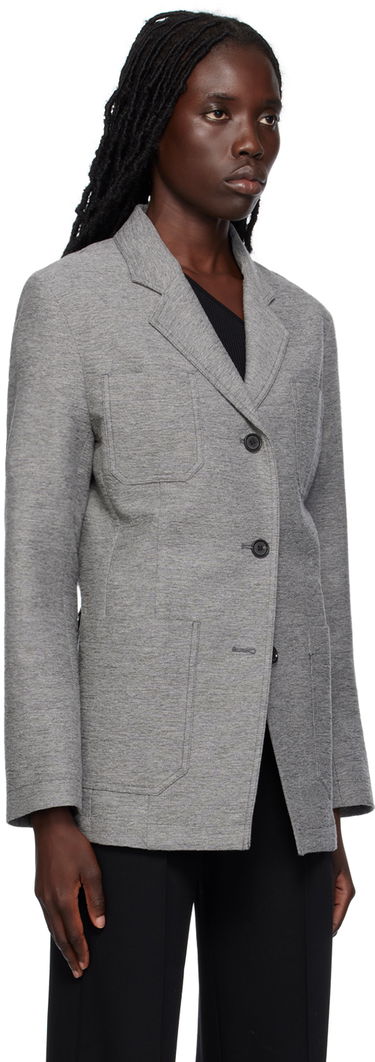 Bunda TOTEME Notched Lapel Pocket Blazer Šedá | 233-3011-278, 1