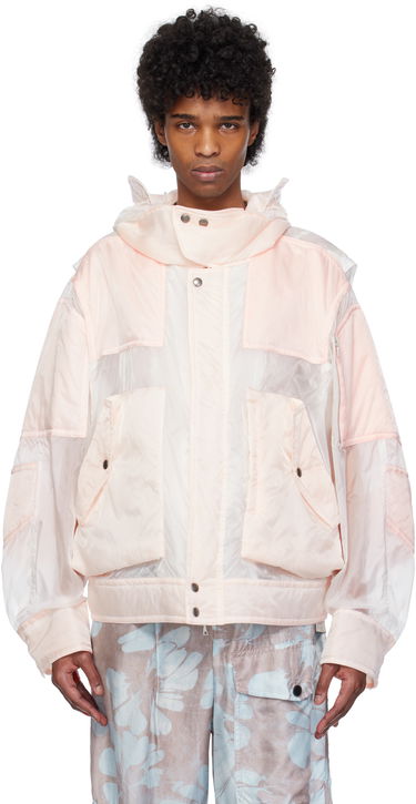 Vetrovka Dries Van Noten Dries Van Noten Satin Hooded Jacket Ružová | 251-020519-1256, 0