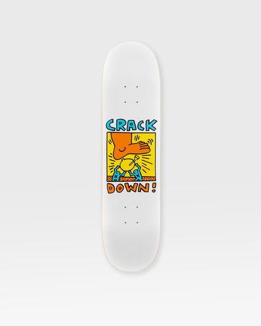 Skate The Skateroom Keith Haring Crack Down Deck Biela | 5407006113164, 3