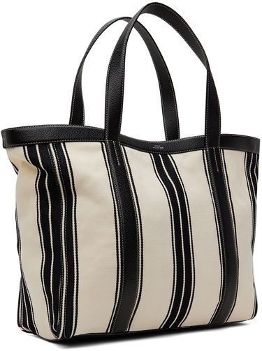 Tote bag TOTEME TOTEME Striped Canvas Tote Čierna | 242-WAL2372-FB0176, 2