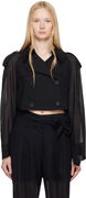 Helmut Lang Cropped Trench Coat