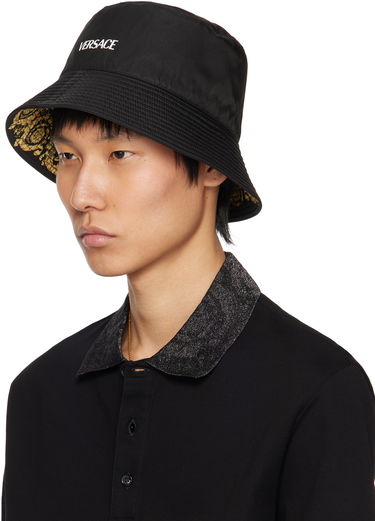 Klobúk Versace Versace Barocco Reversible Bucket Hat Čierna | 1012704_1A13095, 3