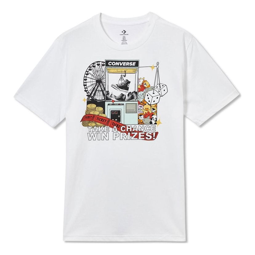 Tričko Converse Claw Machine Graphic Tee Biela | 10023457-A02