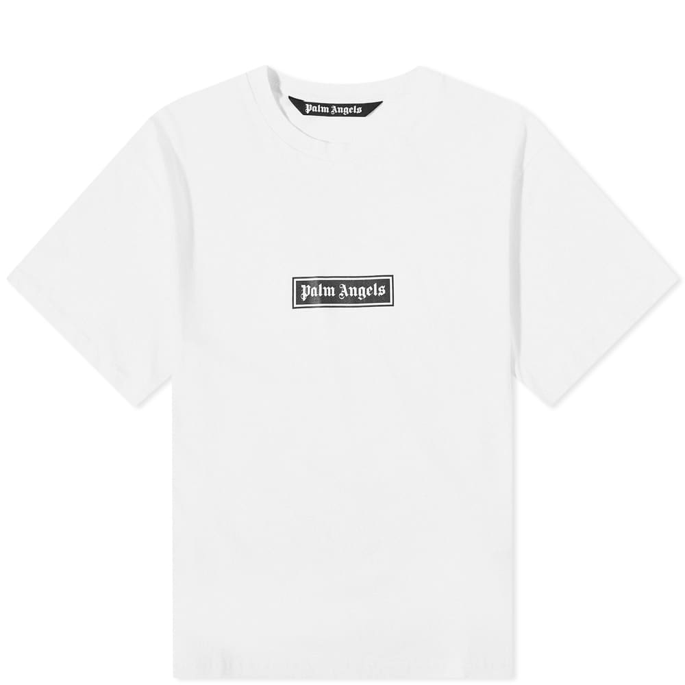 Tričko Palm Angels Garmet Dyed Box Logo Tee Biela | PMAA065F22JER0020101, 0