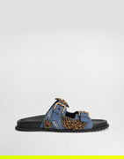 Dolce & Gabbana Embroidered Denim Slides