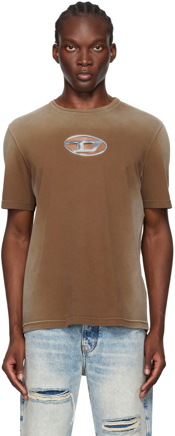 Tričko Diesel T-Adjust-Q8 Graphic T-shirt Hnedá | A15585-0CHBI-7ESA, 0