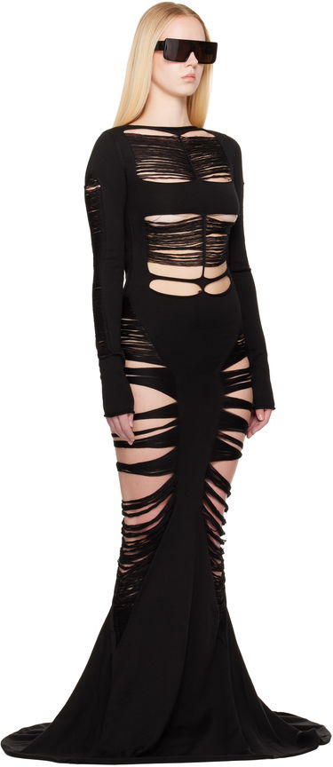 Šaty Rick Owens Rick Owens Hollywood Luna Maxi Dress Čierna | RO01E7614 KGRIDM, 1