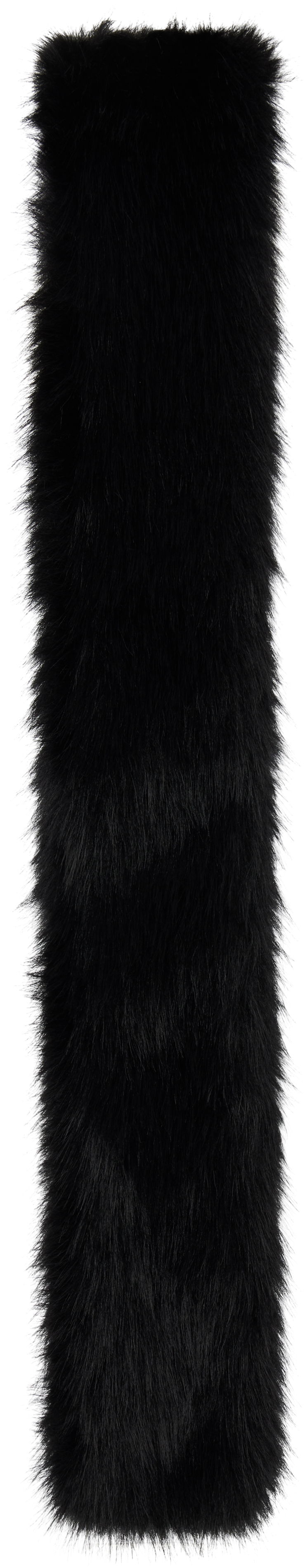 Šál Simone Rocha Simone Rocha Slim Faux Fur Scarf Čierna | 1036 1090, 0