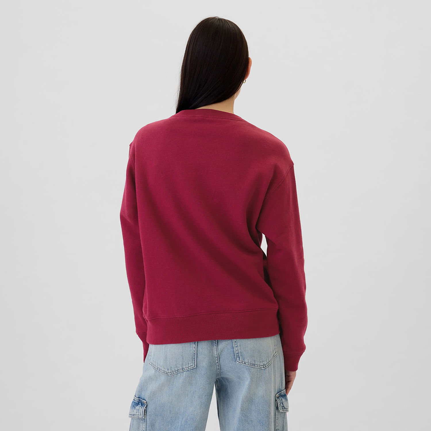 Mikina GAP Logo Crew Beet Red Vínová | 554936-37, 1