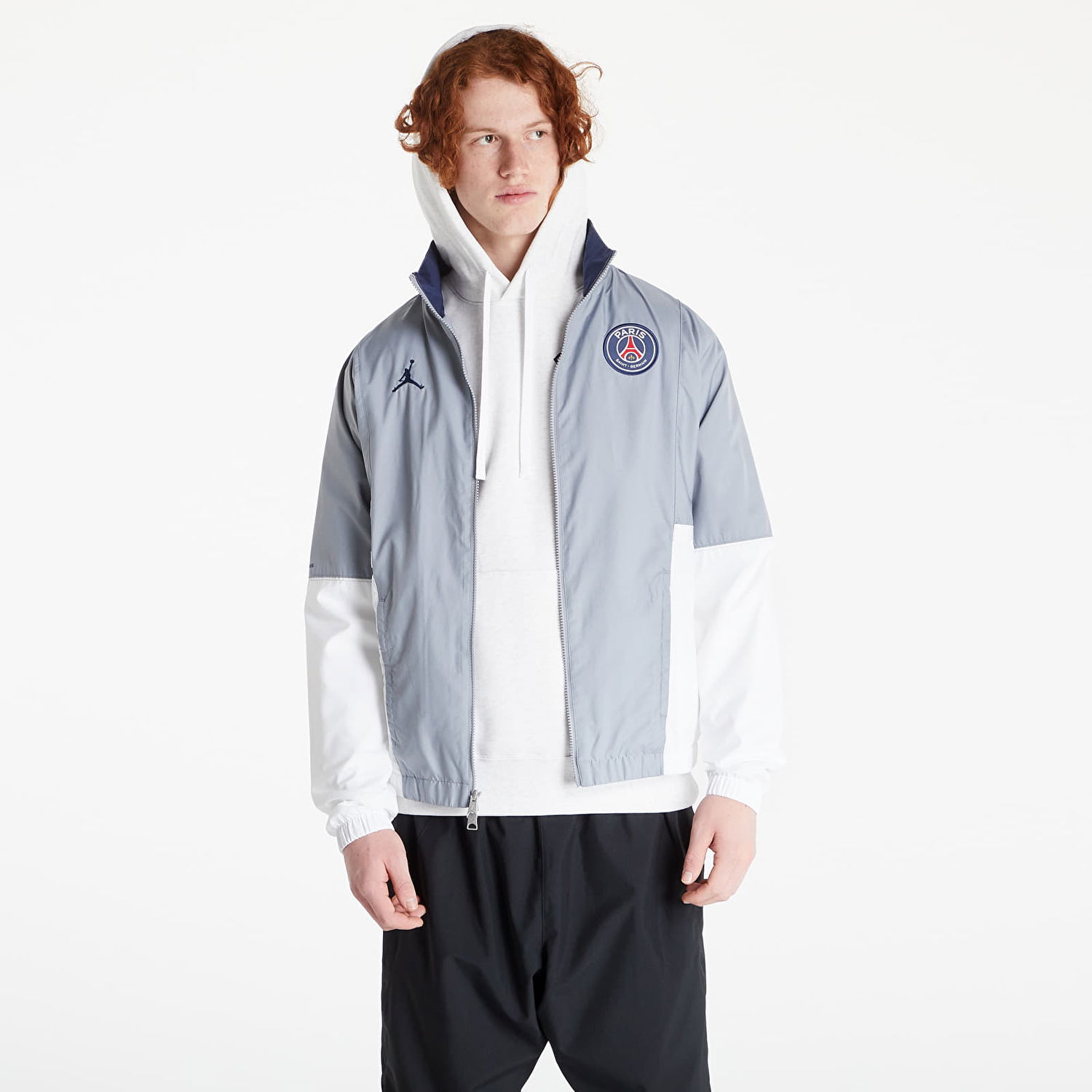 Vetrovka Jordan Paris Saint-Germain Flight Suit Jacket Šedá | DJ0387-090, 0