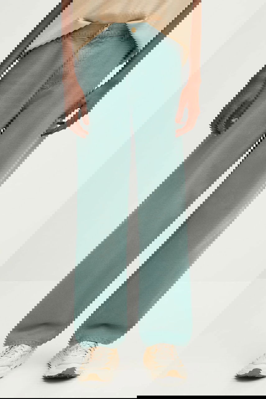 Nohavice Carhartt WIP Carhartt WIP Single Knee Chino Pant Zelené | I034798.2M24O, 0