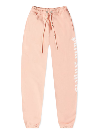 Tepláky Palm Angels Garment Dyed Logo Sweat Pant Ružová | PMCH011S22FLE0036767